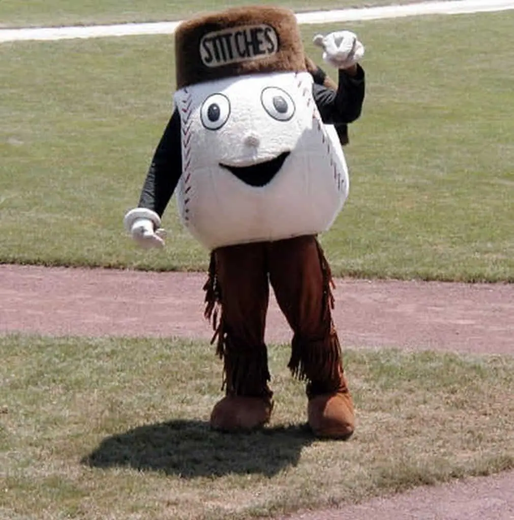Elmira Pioneers mascot.