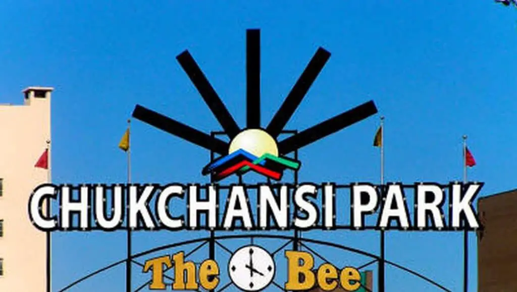 Chukchansi Park sign.