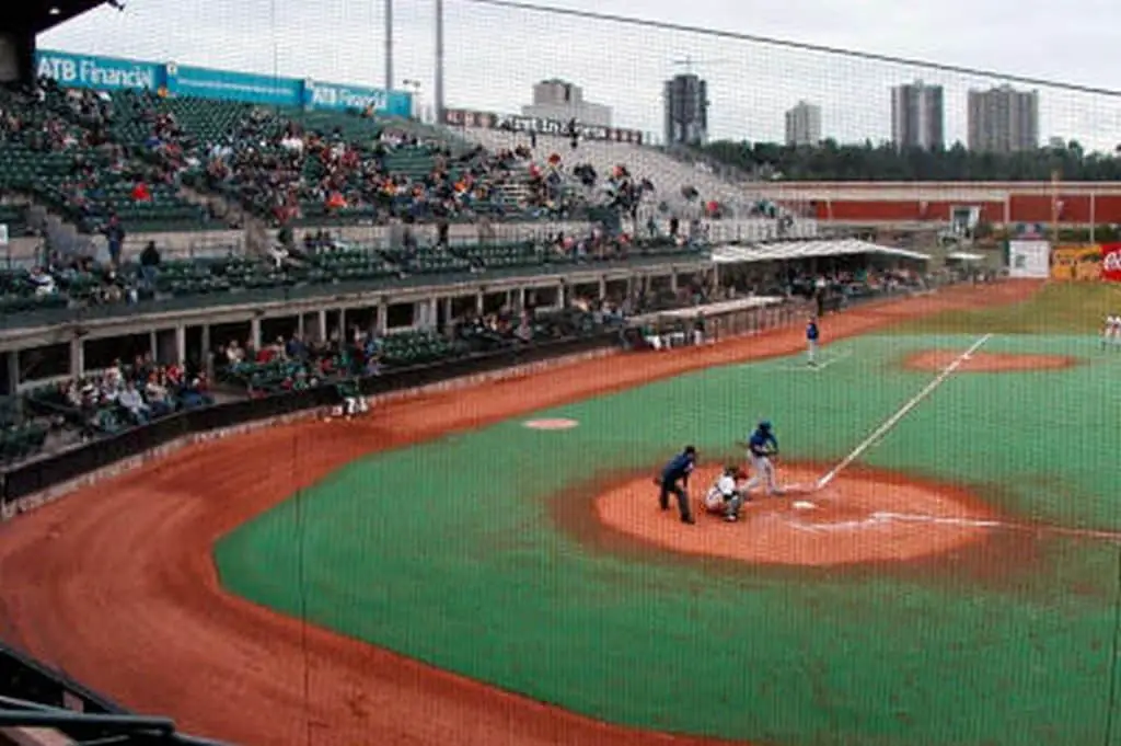 View of the third baseline seats.