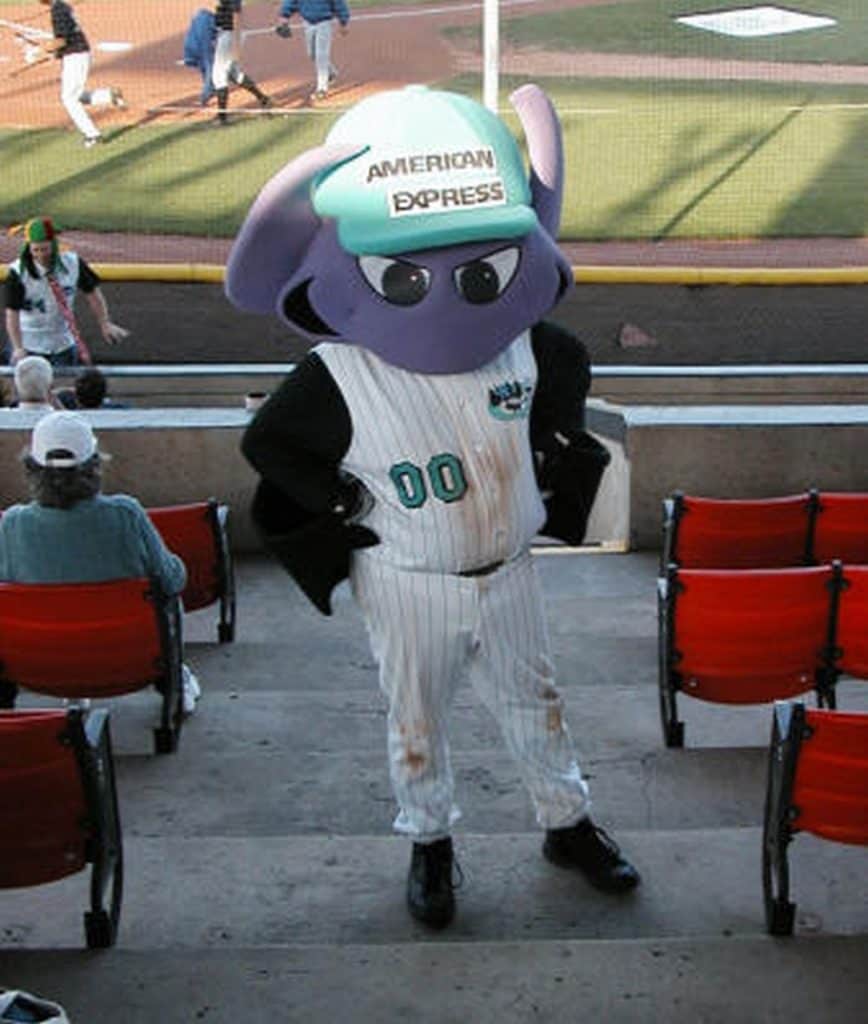 Greensboro Bats mascot.