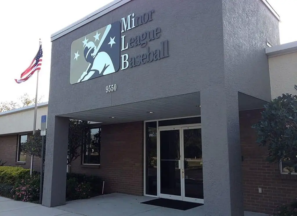 Entrance of the Minor League Baseball Office.