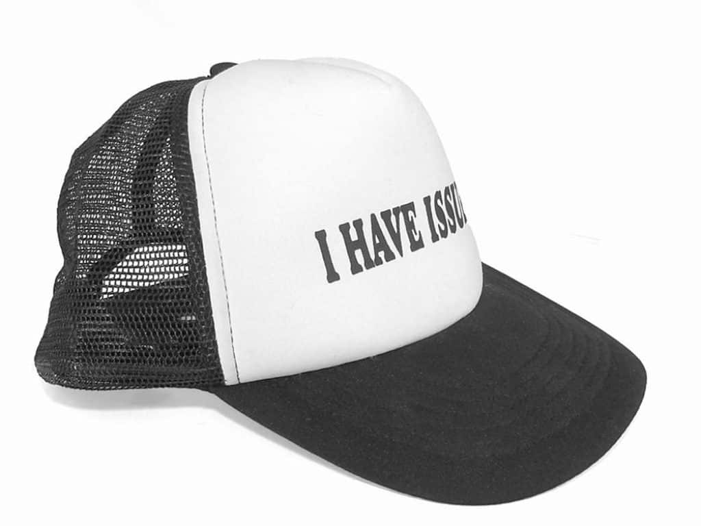 Black/White Trucker hat.