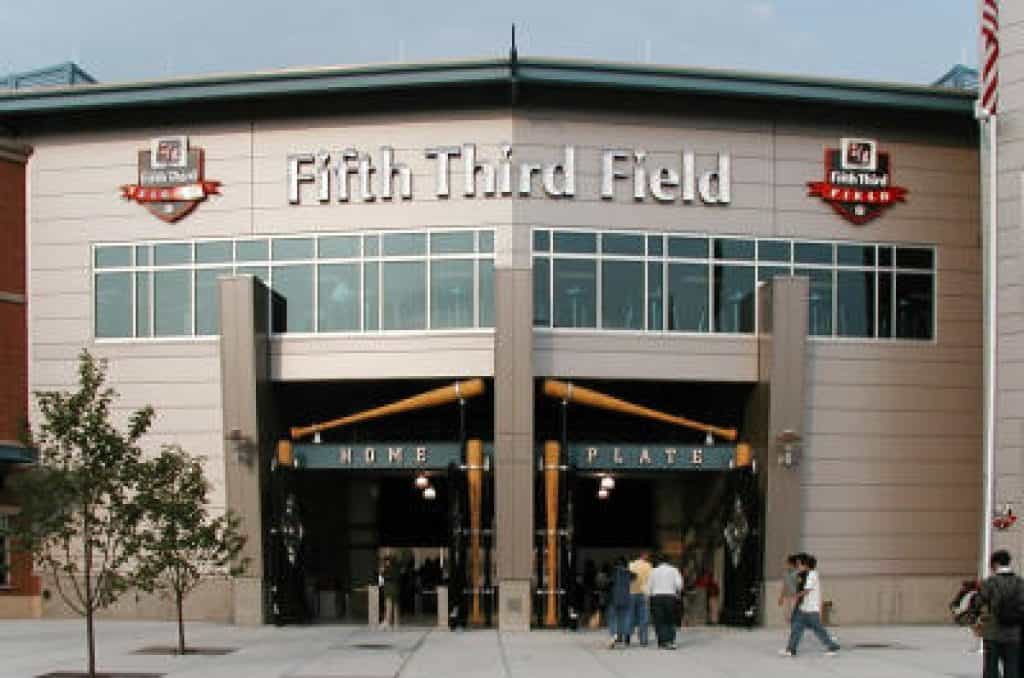 Entrance to the fifth third field.