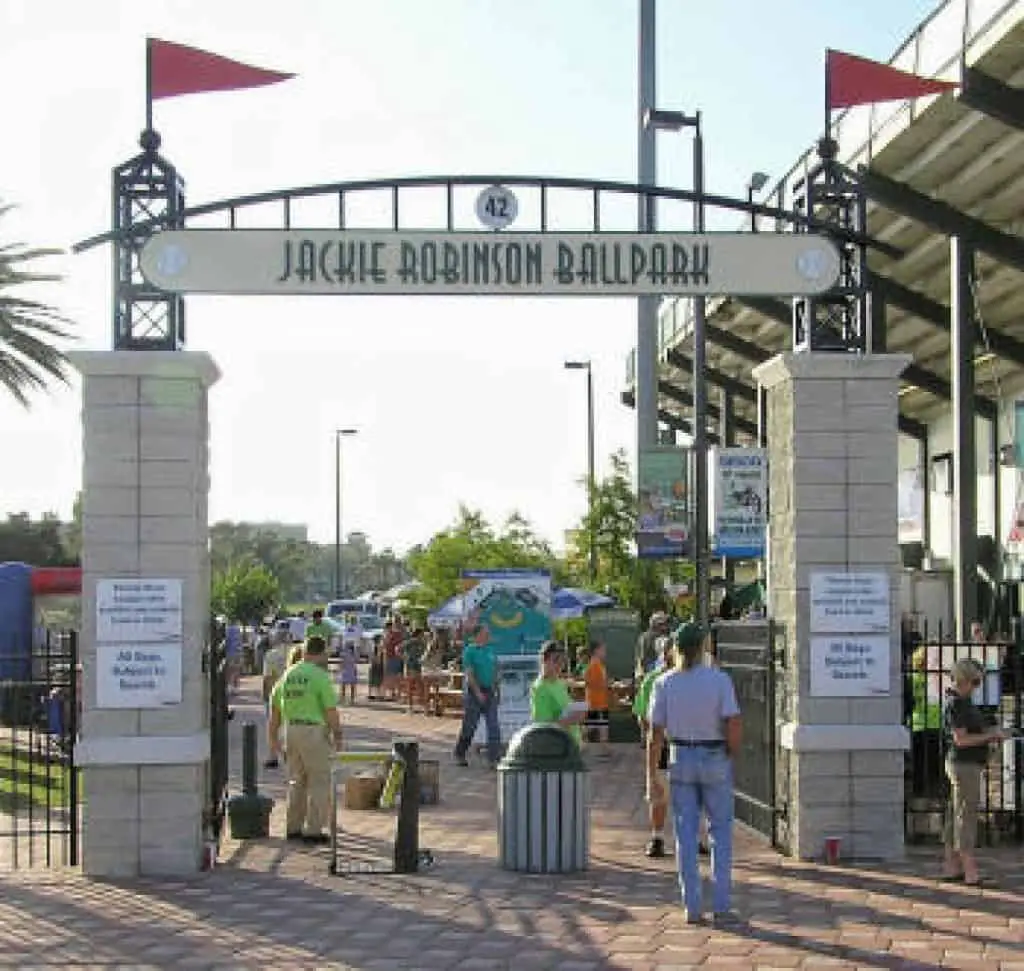 Jackie Robinson Ballpark Entrance.