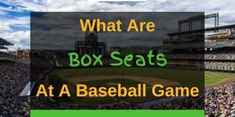 What Are Box Seats At A Baseball Game? (Solved!)